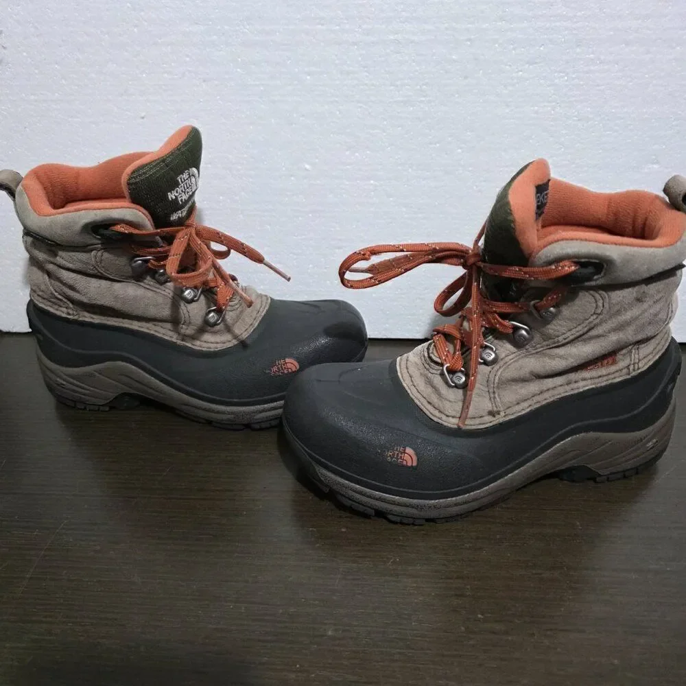 The North Face Waterproof Heat Seeker 200 Gram Insulated Beige Boots Kids 2